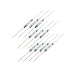 10pcs 2.5X14MM Reed Switch 3 pin Magnetic Normally Open and Normally Closed